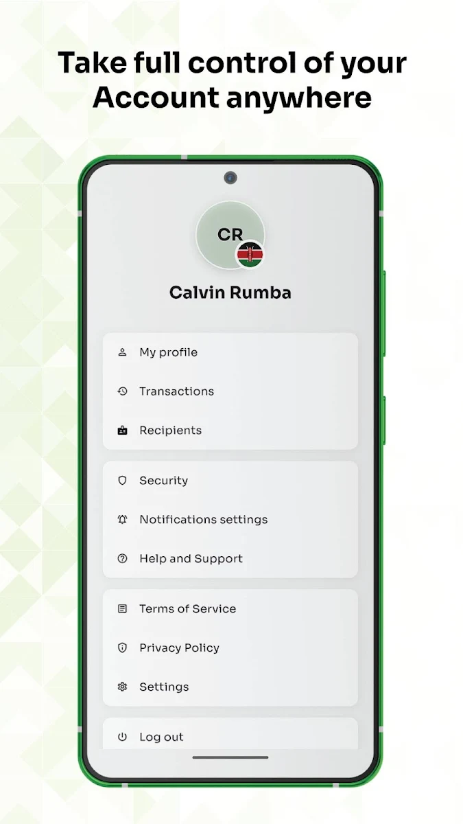 WapiPay Global account management interface